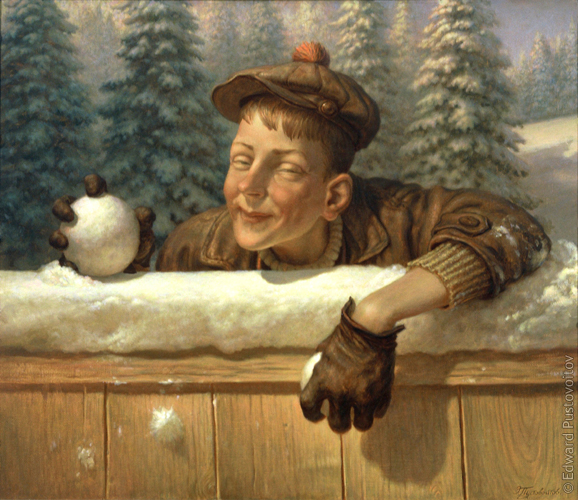 The Fox Friend. (private collection, Riga)